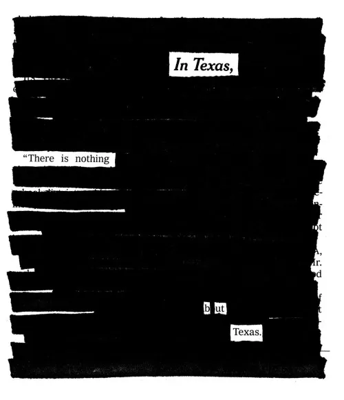 Newspaper Blackout Poetry by Austin Kleon